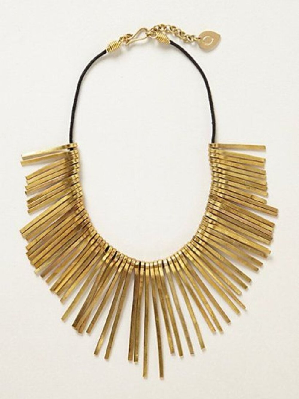 Anthropologie Brass Stick Collar
